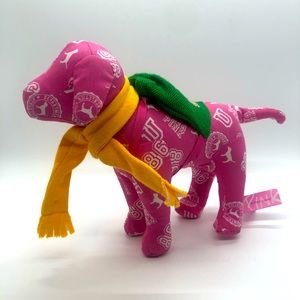 Victoria's Secret PINK PLUSH TOY DOG Yellow Scarf